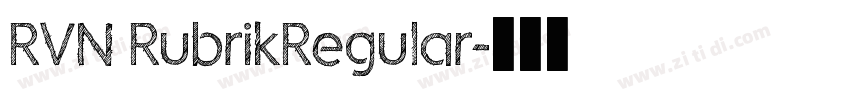 RVN RubrikRegular字体转换
